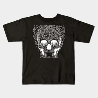 color page skull design Kids T-Shirt